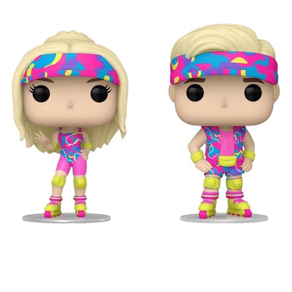 Funko Barbie Pop! Movies Skating Barbie & Skating Ken Vinyl Figure Set - Picture 3 of 4